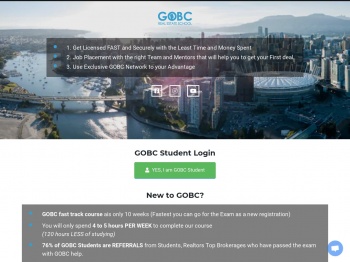 GoBC Student Login - GoBC Realestate School