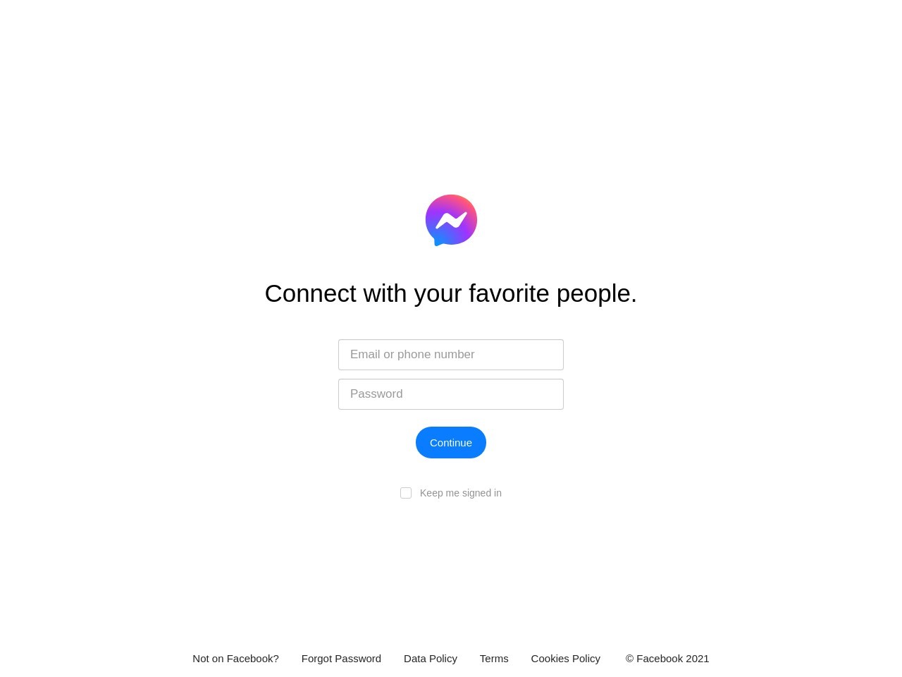 Instantly connect with people in your life. - Messenger