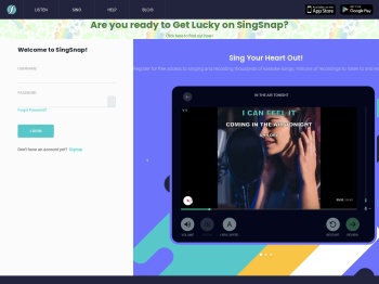 Log in | SingSnap Karaoke