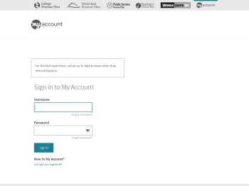 My Account - Sign In - My Account