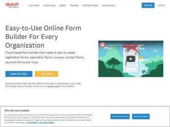Wufoo: Online Form Builder with Cloud Storage Database